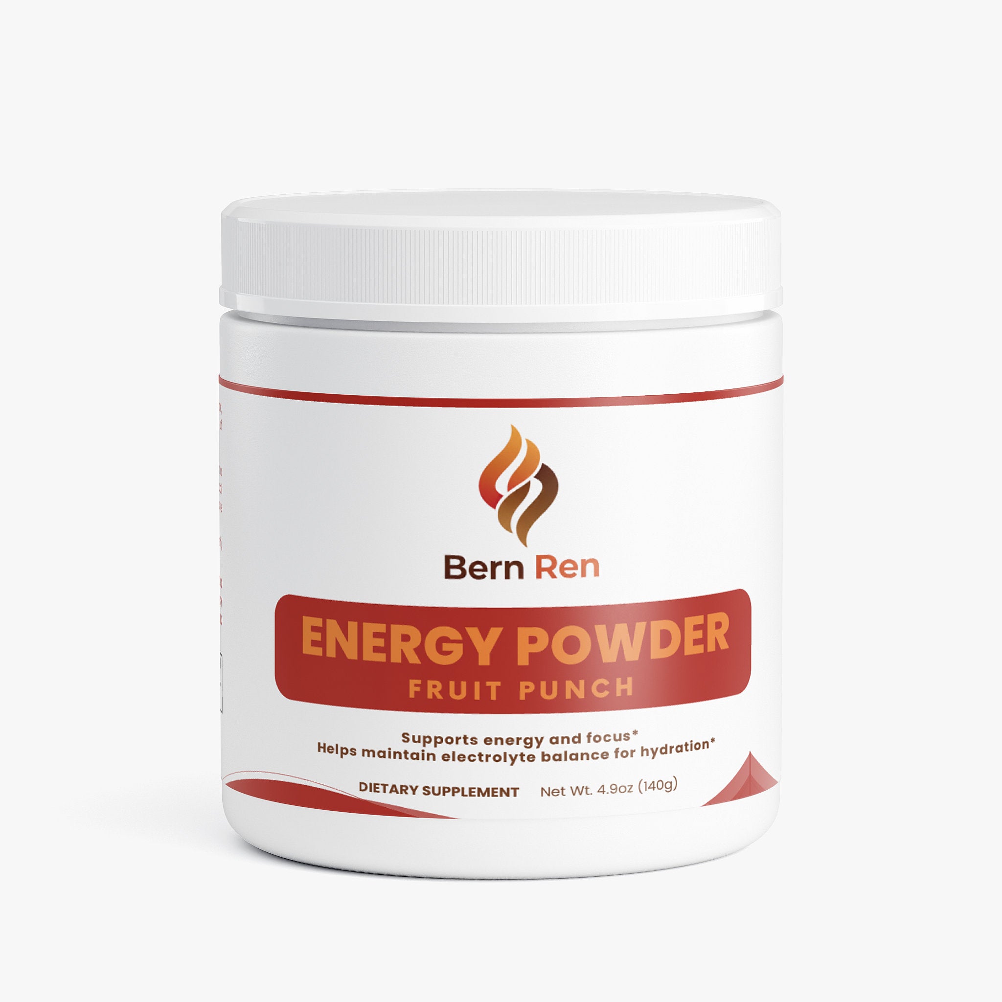 Bern Ren Energy Powder Fruit Punch for long shift